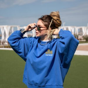 FAYWAY BLUE SWEATSHIRT FOR WOMEN